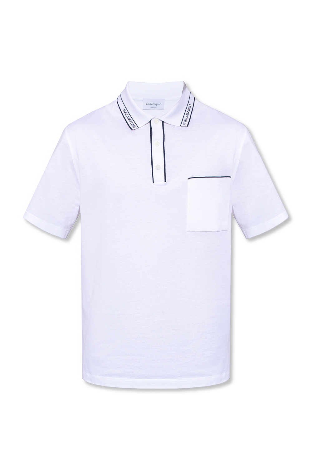 sleeved pleated polo shirt Salvatore Ferragamo - long - IetpShops